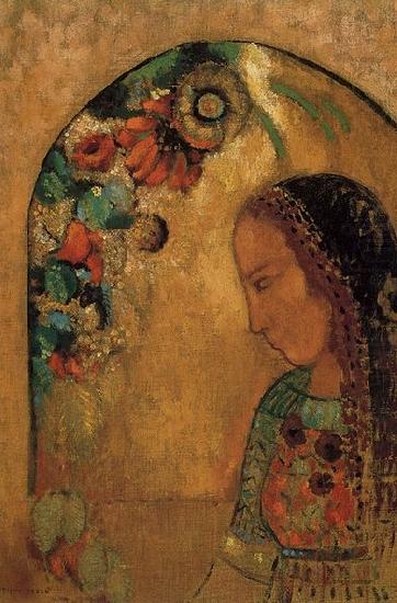 Lady of the Flowers, Odilon Redon